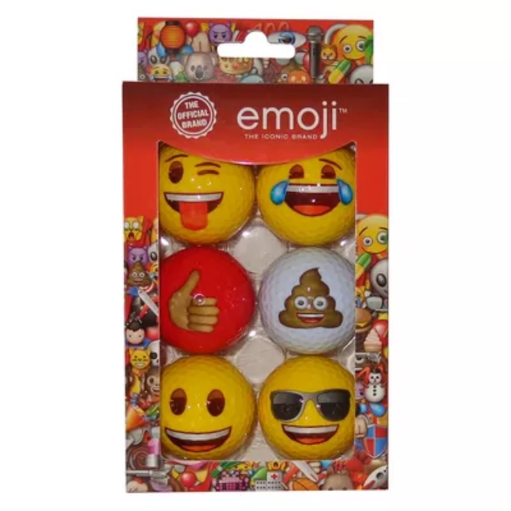 Emoji golf balls